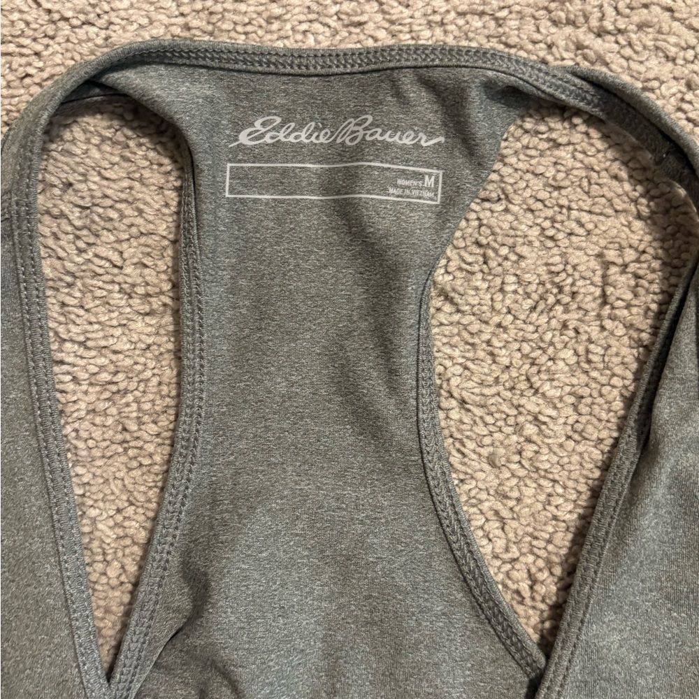 Eddie Bauer Free Dry Women’s Grey Racerback Tank Size Medium - Picture 2 of 4